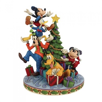 Disney figur Mickey og venner pynter træ Jul
